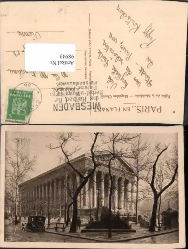 98943,Paris m. Gebäude Kirche Magdalen Church