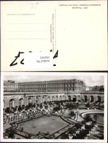 356393,Ile-de-Franche Yvelines Versailles Schloss Le Chateau at l Orangerie Brunnne