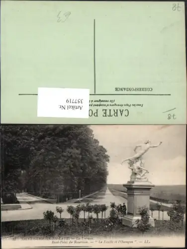 357719,Ile-de-France Yvelines Saint-Germain-en-Laye La Terrasse Rond Point du Rosarium Statue