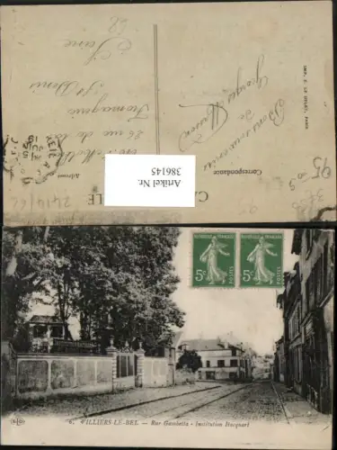 386145,Ile-de-France Val-Oise Villiers-le-Bel Rue Gambetta Institution Hacquart Straßenansicht