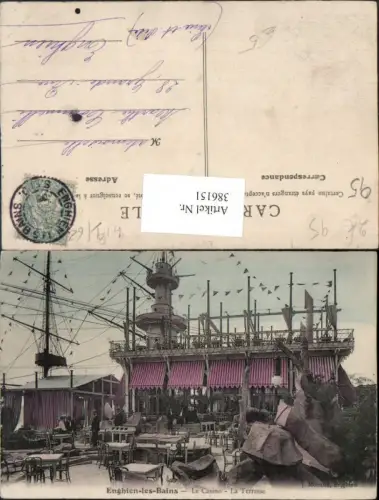 386151,Ile-de-France Val-Oise Enghien-les-Bains Le Casino La Terrasse Segelschiff