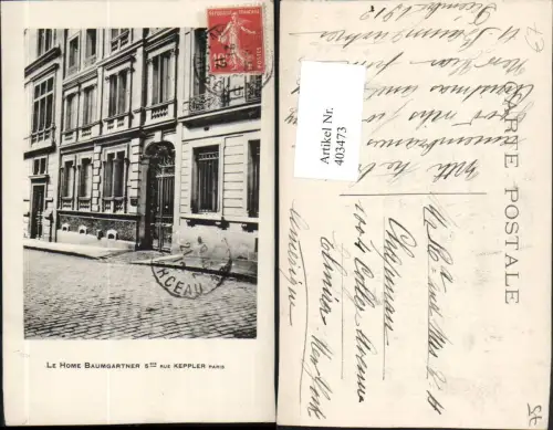 403473,Ile-de-France Paris Rue Keppler Le Home Baumgartner Haus