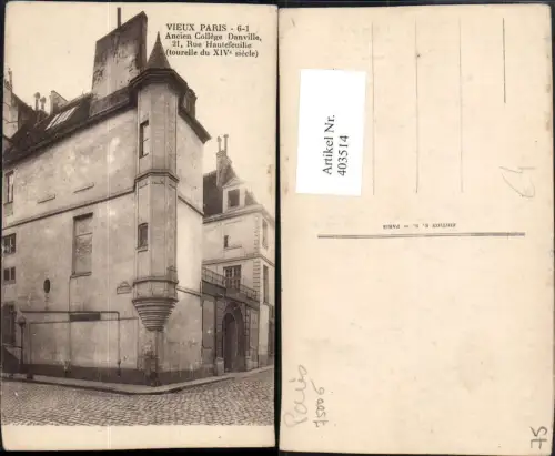 403514,Ile-de-France Paris Ancien College Danville Schule Gebäude