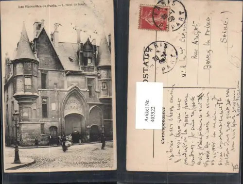 403522,Ile-de-France Paris Hotel de Sens Gebäude