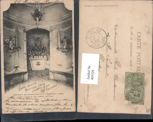 403528,Ile-de-France Paris Pensionnat des Sacres-Coeurs Chapelle des Enfants de Marie Kapelle