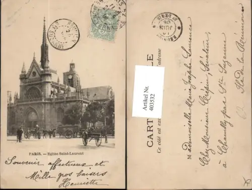 403532,Ile-de-France Paris Eglise Saint-Laurent Kirche
