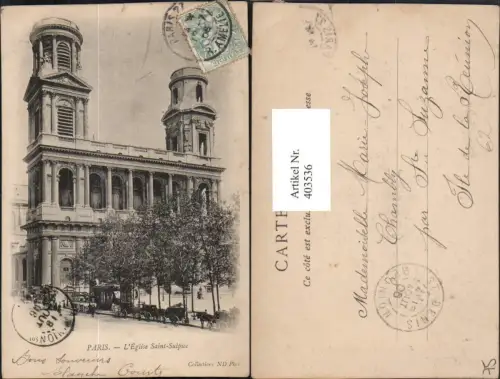 403536,Ile-de-France Paris L'Eglise Saint-Sulpice Kirche