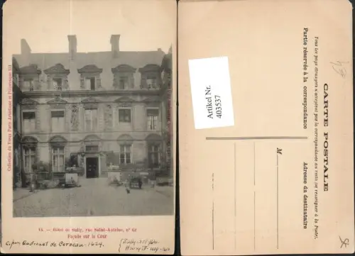 403537,Ile-de-France Paris Rue Saint-Antoine Hotel de Sully Gebäude