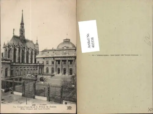 403538,Ile-de-France Paris La Sainte-Chapelle et le Palais de Justice Justizpalast Kirche