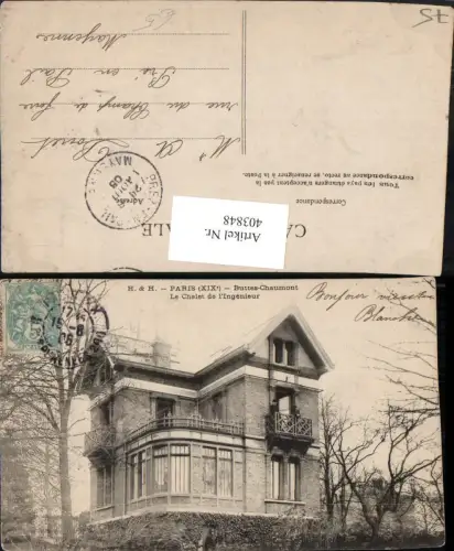 403848,Ile-de-France Paris Buttes Chaumont Le Chalet de l'Ingenieur Haus