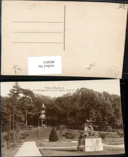 403851,Ile-de-France Paris Bagatelle Le Kosque et le Cepf dans la Roseraie Rosengarten