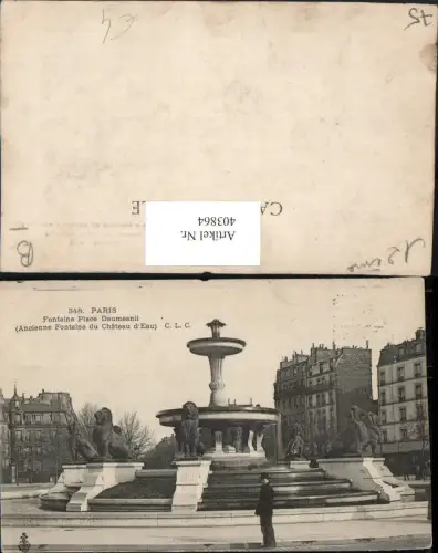 403864,Ile-de-France Paris Fontaine Place Daumesnil Brunnen