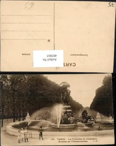 403865,Ile-de-France Paris La Fontaine de Carpeaux Brunnen