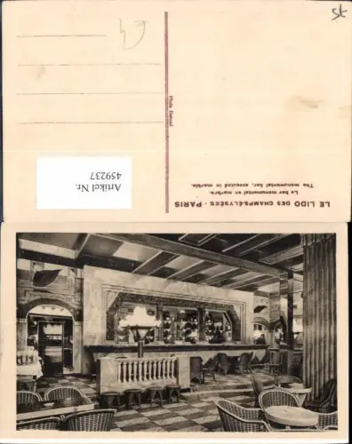 459237,Ile-de France Paris Le Lido des Champs-Elysees Le Bar Innenansicht