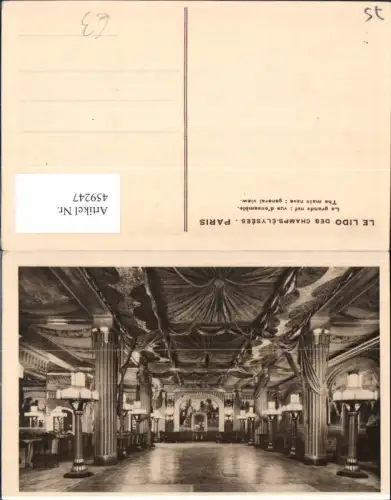 459247,Ile-de France Paris Le Lido des Champs-Elysees La grande nef