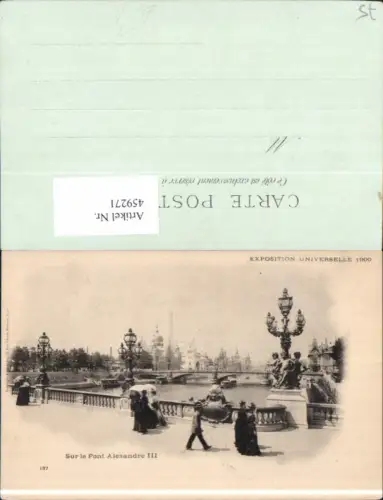 459271,Ile-de France Paris Sur le Pont Alexandre III Brücke