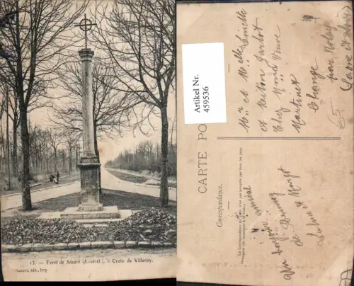 459536,Ile-de-France Seine-et-Marne Foret de Senart Croix de Villeroy Kreuz