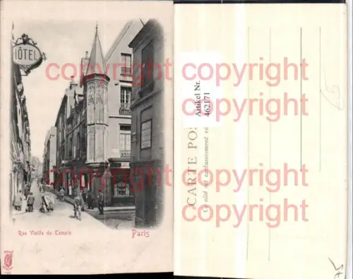 462171,Ile-de-France Paris Rue Vieille du Temple Straßenansicht