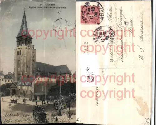 462172,Ile-de-France Paris Eglise Saint-Germain-des-Pres Kirche