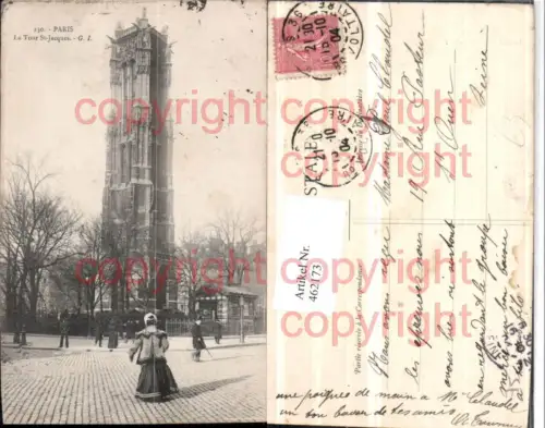 462173,Ile-de-France Paris Tour St-Jacques Turm