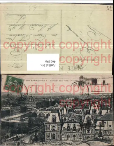 462196,Ile-de-France Paris Panorama des 7 Ponts Brücken