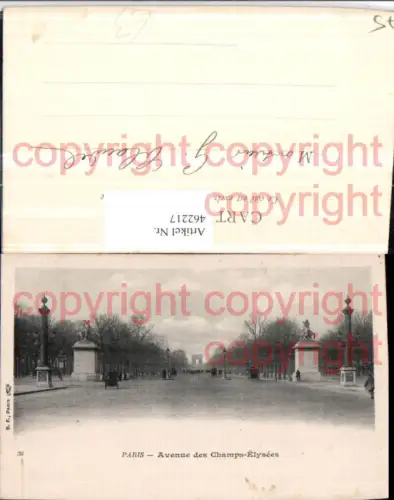 462217,Ile-de-France Paris Avenue des Champs-Elysees Straßenansicht