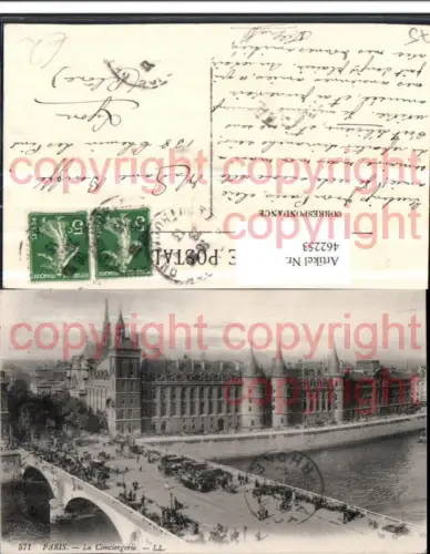 462253,Ile-de-France Paris Conciergerie Gebäude Brücke