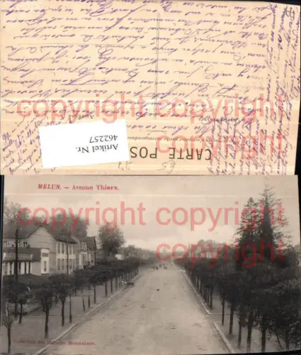 462257,Ile-de-France Seine-et-Marne Melun Avenue Thiers Straßenansicht