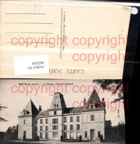 462260,Ile-de-France Seine-et-Marne Montge Chateau de Saint-Thibault Schloss