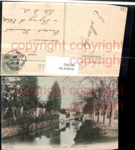 462262,Ile-de-France Seine-et-Marne Rozoy-en-Brie Pont sur Yeres Fluss Brücke