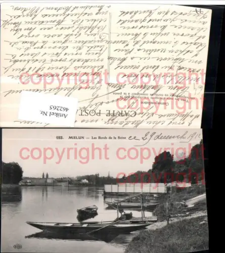 462265,Ile-de-France Seine-et-Marne Melun Bords de la Seine Fluss Boote