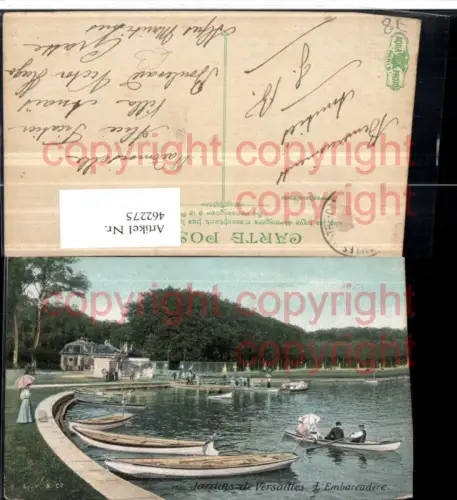 462275,Ile-de-France Yvelines Jardins de Versailles Embarcadere Teich Boote