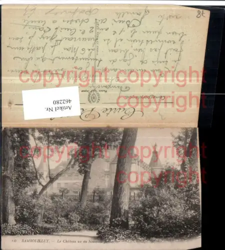 462280,Ile-de-France Yvelines Rambouillet Chateau vu du Nouveau Jardin Schloss