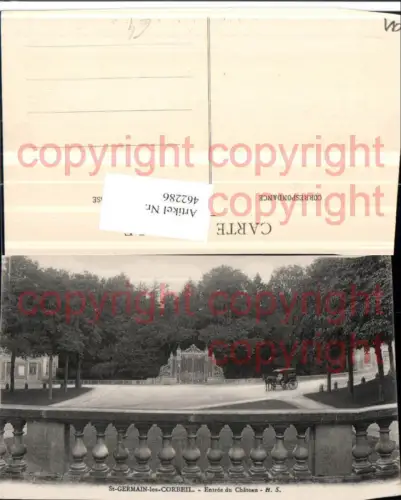 462286,Ile-de-France Essonne St-Germain-les-Corbeil Entree du Chateau Schlosstor