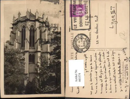 403574,Languedoc-Roussillon Herault Montpellier Abside de la Cathedrale Kirche