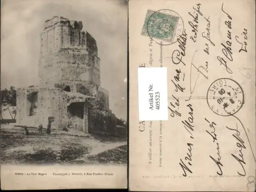 405523,Languedoc-Roussillon Gard Nimes La Tour Magne Turm