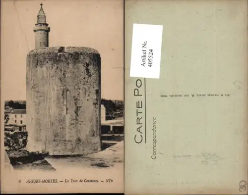 405524,Languedoc-Roussillon Gard Aigues-Mortes La Tour de Constance Turm