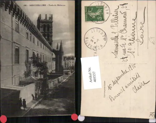 405537,Languedoc-Roussillon Herault Montpellier Ecole de Medecine Schule