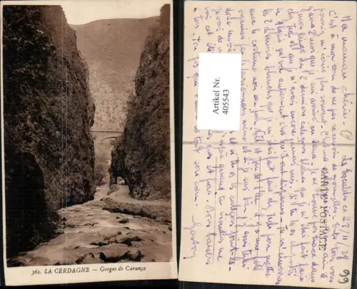 405543,Languedoc-Roussillon Pyrenees-Orientales La Cerdagne Gorges de Caranca Schlucht