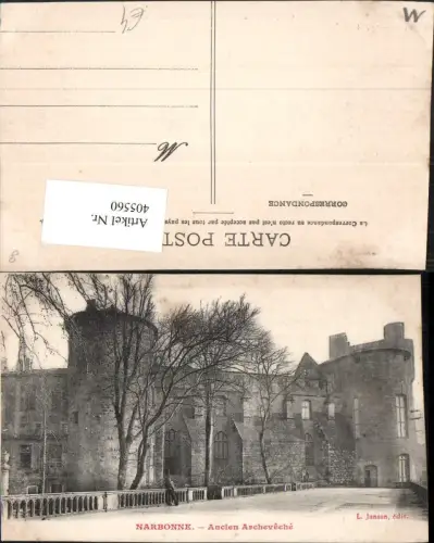 405560,Languedoc-Roussillon Aude Narbonne Ancien Archeveche Gebäude