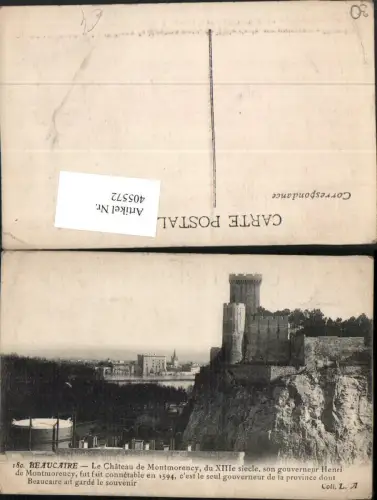 405572,Languedoc-Roussillon Gard Beaucaire Le Chateau de Montmorency Schloss