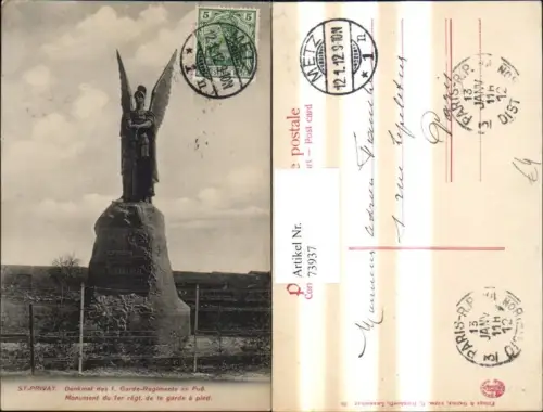 73937,St Privat Metz Denkmal des 1 Garde Regiments z. Fuß