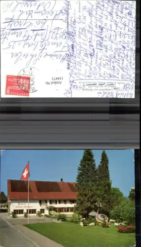 154473,Ellikon a. d. Thur Winterthur Landgasthof u. Metzgerei Löwen Fam. K Bauer Weber 1966 Kt Zürich