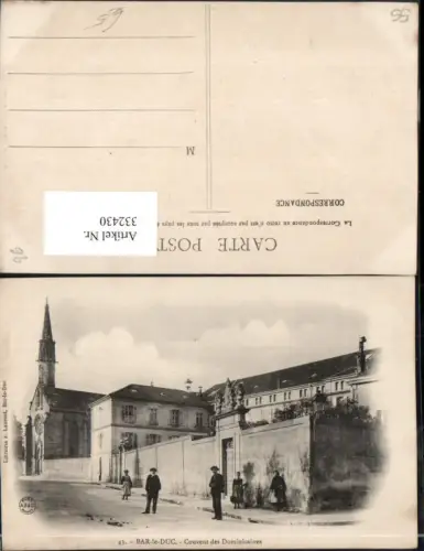 332430,Lothringen Meuse Bar-le-Duc Couvent des Dominicaines Kloster Kirche