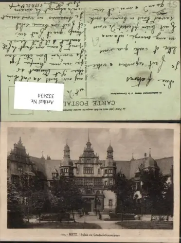 332434,Lothringen Moselle Metz Palais du General-Gouverneur Schloss