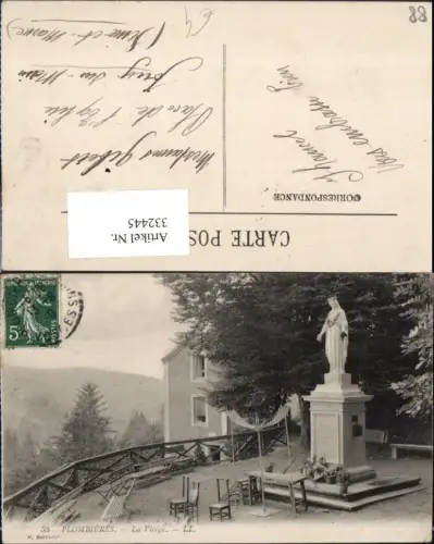 332445,Lothringen Vosges Plombieres La Vierge Marienstatue