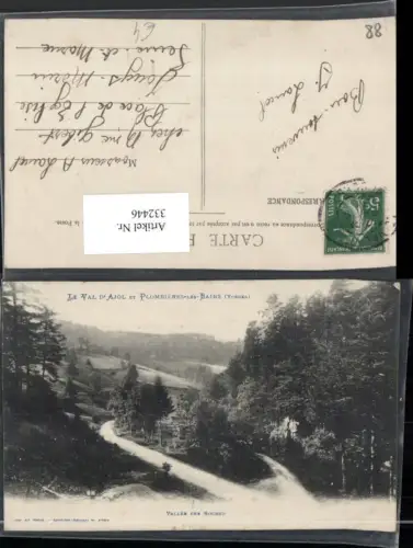 332446,Lothringen Vosges Val d'Ajol et Plombieres-les-Bains Vallee des Roches Straße