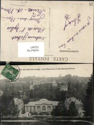 332447,Lothringen Vosges Plombieres-les-Bains Les Thermes et les Grand Hotels