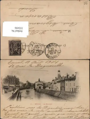 332450,Lothringen Vosges Epinal Le Boudiou Fluss