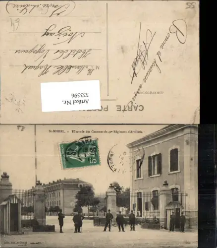 333596,Lothringen Meuse St-Mihiel Entree des Casernes du 40 Regiment Artillerie Kaserne